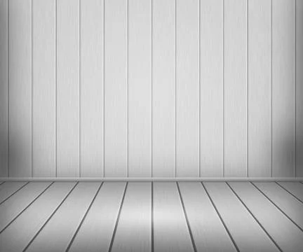 Panels white room background Stock Illustration