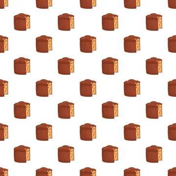 Panettone cake pattern symbolizing italian christmas tradition Illustrazione stock