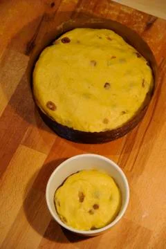 Panettone (making of) Foto stock