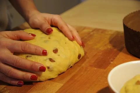 Panettone (Making of) 스톡 사진
