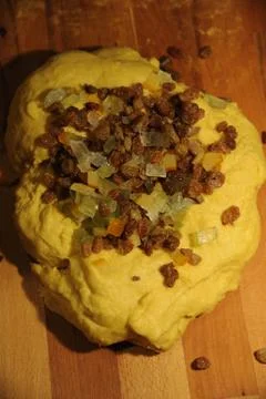 Panettone (Making of) Foto stock
