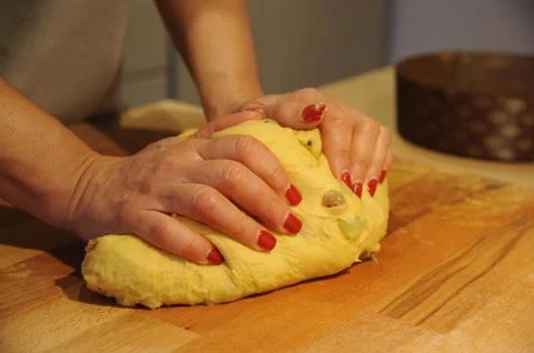 Panettone (Making of) 스톡 사진