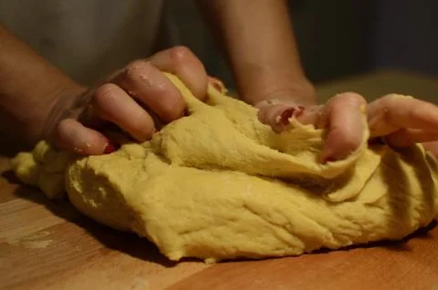 Panettone (Making of) Stock Photos