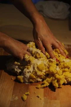 Panettone (Making of) Stock Photos