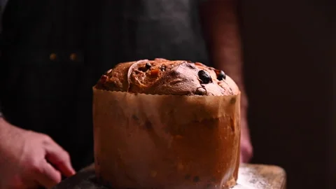 Panettone of Milan. Video stock 234133400