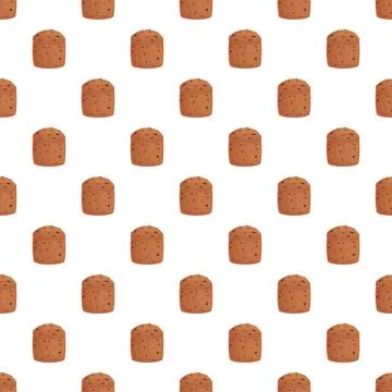 Panettone sweet bread pattern celebrating festive season 스톡 일러스트