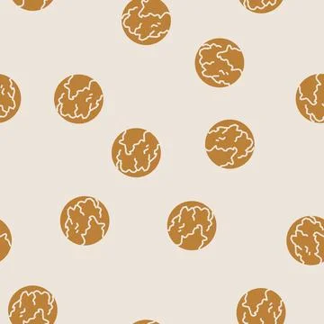 Pangaea earth continent map glyph seamless pattern Illustrazione stock