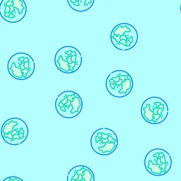 Pangaea earth continent map vector seamless pattern Stock Illustration