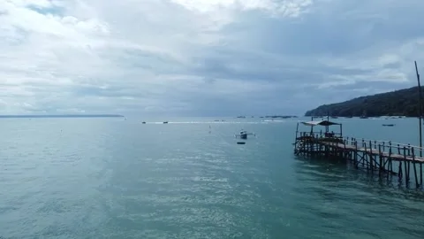 Pangandaran Beach Video stock 244652251