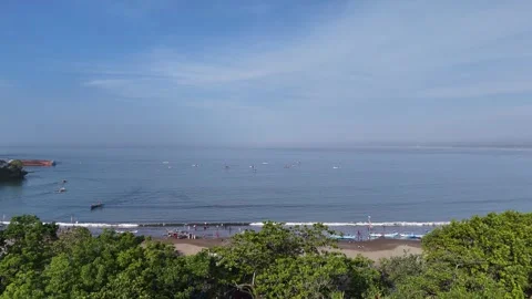 Pangandaran Beach West Java, Beautiful seascape of Pangandaran Stock Footage 259488475