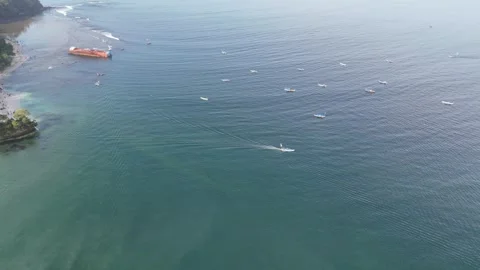 Pangandaran Beach West Java, Beautiful seascape of Pangandaran Stock Footage 259491080