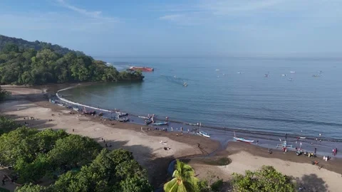 Pangandaran Beach West Java, Beautiful seascape of Pangandaran Stock Footage 259498164