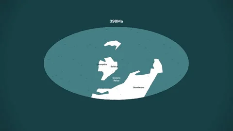 Pangea Illustration Stock Footage 263166236