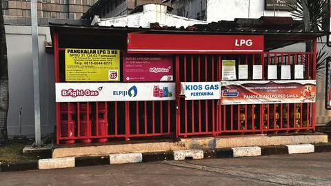 Pangkalan LPG Foto stock