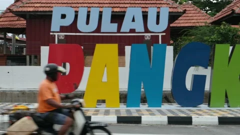 Pangkor Sign 4K Stock Footage 140093122