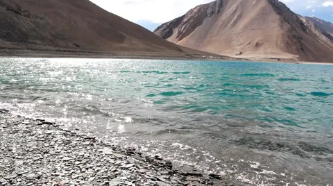 Pangong Lake Video stock 40456198