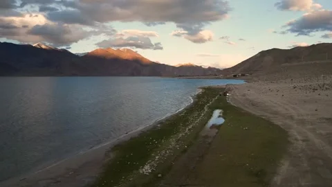 Pangong Lake Leh Stock Footage 314432489