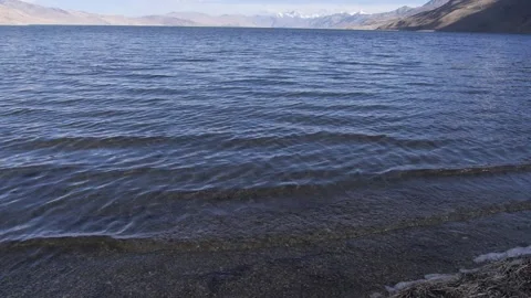 Pangong lake pan Stock Footage 130220386