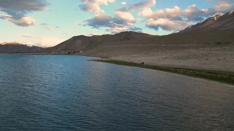Pangong Lake View Stock Footage 314432395