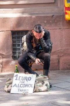 Panhandler  Beggar Stock Photos