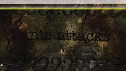 Panic attack concept glitch effect Stock Footage 310811768