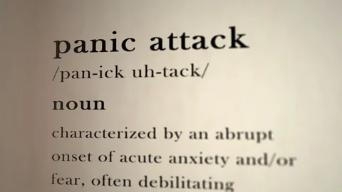 Panic Attack Definition Stock Footage 92033171