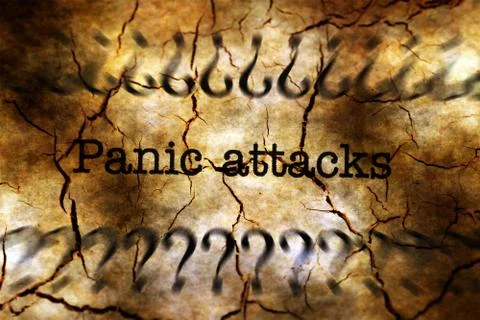 Panic attack grunge concept Stock Illustration
