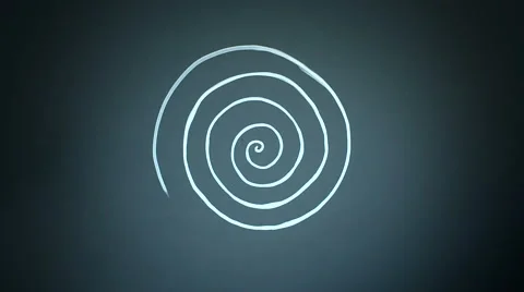 Panic Attack Illustrated with a Spinning Spiral Stock Footage 56919466