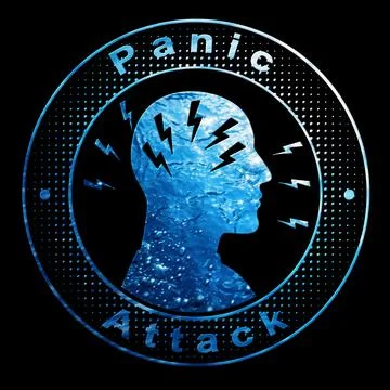 Panic Attack, Psychology Concept Stock Illustration