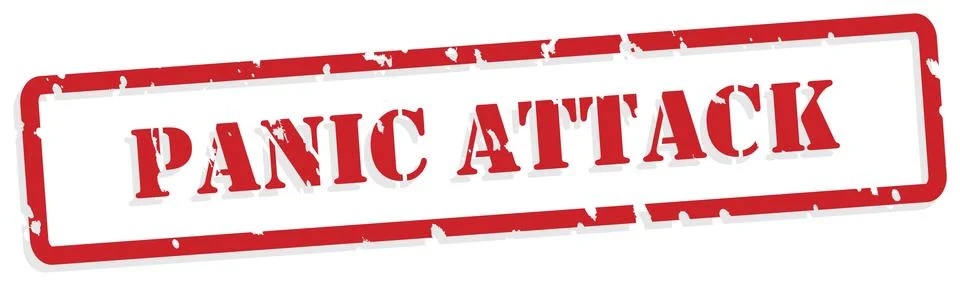 Panic Attack Rubber Stamp Stock Illustration