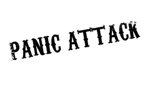 Panic Attack rubber stamp Stock Illustration