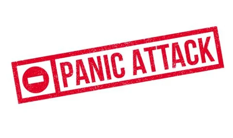Panic Attack rubber stamp Stock Illustration