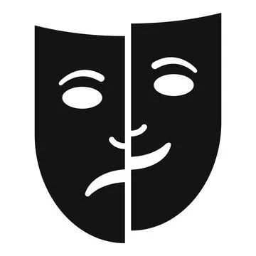 Panic bipolar disorder icon, simple style Stockillustratie