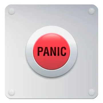 Panic Button Alarm Emergency Stock Illustration