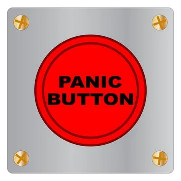 Panic Button Button Stock Illustration