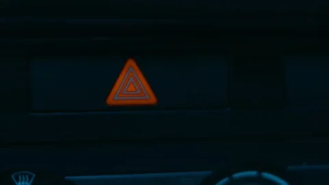 Panic button. Car alarm sign flashes. Car details presentation in slowmotion Stock Footage 143799236