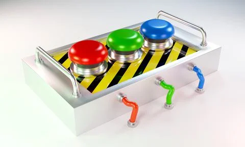 Panic button device Stock Illustration