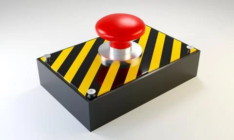 Panic button device Stock Illustration