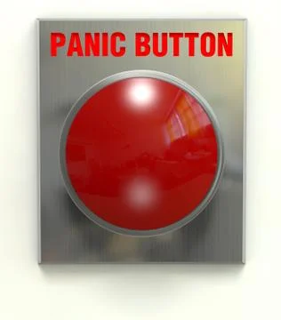 Panic button Illustrazione stock
