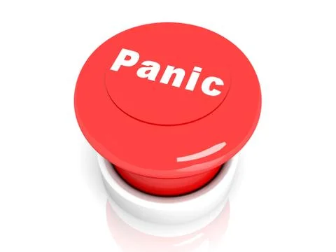 Panic button Illustrazione stock