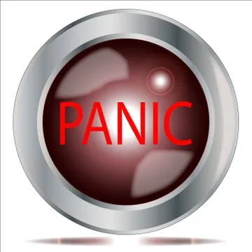 Panic Button Illustrazione stock