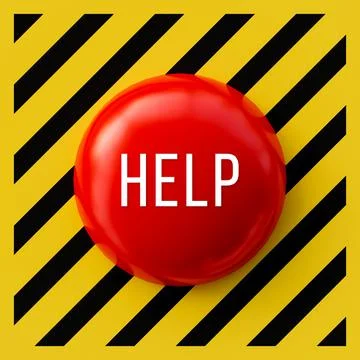 Panic Button Stock Illustration