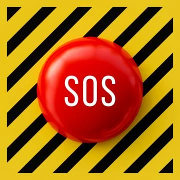 Panic Button Stock Illustration