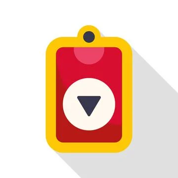 Panic button illustration for emergency alarm security Illustrazione stock