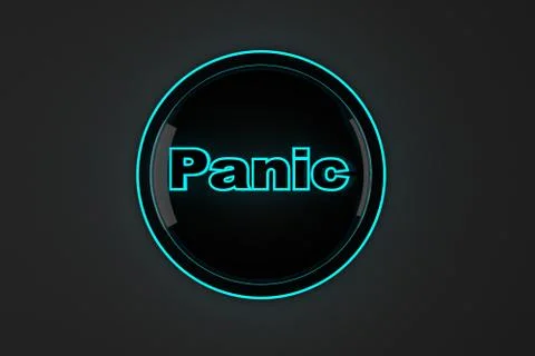 Panic Button Illustration 스톡 일러스트