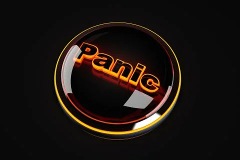 Panic Button Illustration Stock Illustration