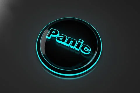 Panic Button Illustration 스톡 일러스트