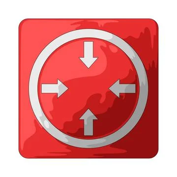 Panic button illustration Stock Illustration