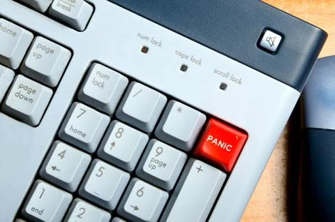 Panic Button Foto stock