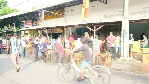 Panic buying before Covid-19 lockdown Stock Footage 141041759